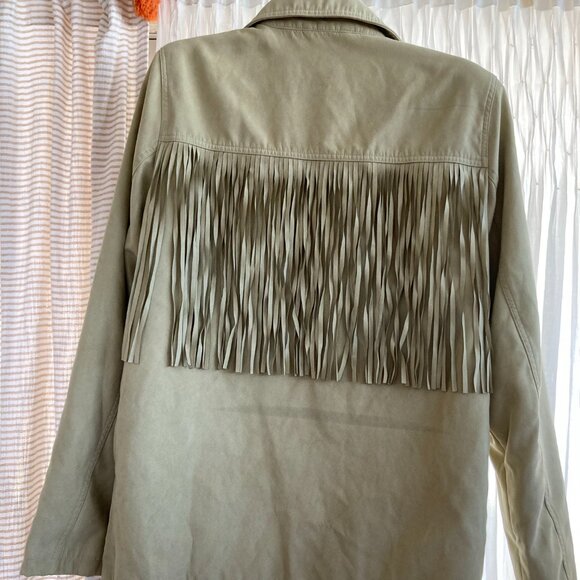 WeWoreWhat Fringe Faux Suede Jacket - Picture 4 of 6